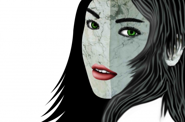Creation of Stone girl: Step 5